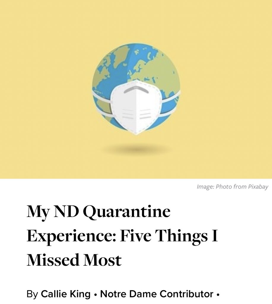 HCNotreDame's tweet photo. 👏💅Callie King gives the scoop about being in quarantine at ND!! I could NOT go without #2😱 https://t.co/u0XvNTGvu7 https://t.co/r98Fh6BJ5O