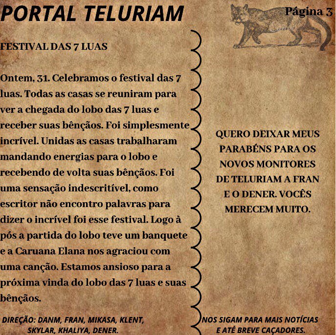 Teluriam1's tweet photo. Acharam que não ia ter mais jornal estão enganados #casateluriam #academiadaslendas https://t.co/eXJ13QzNnf