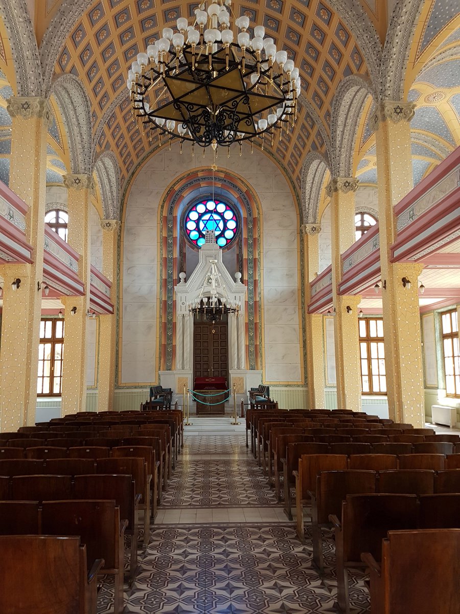 The Adrianople Synagogue was built in 1906 in Edirne, Turkey.When it was reopened as an active synagogue in 2015, the city council hung a banner across the street saying "Welcome home, our old neighbours"