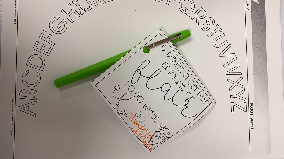 IsabelTMalone's tweet photo. A simple gesture can take you places! #teachcoachinspire #buildingandgrowing #wegotit 💚🐾 https://t.co/A3GOvBdGcb
