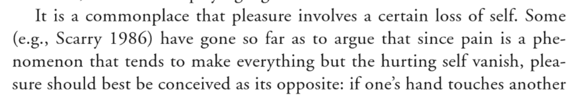 AntonJaegermm's tweet photo. The ending of Graeber's first book - easily the best intro to anthropological value theory - has a stunningly beautiful passage on the concepts of 'pain' and 'pleasure.' https://t.co/AIL3yaLxys