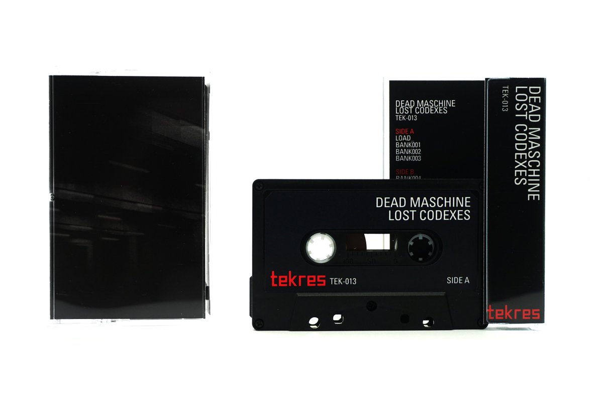 tekreslabel's tweet photo. DEAD MASCHINE
LOST CODEXES

Drops tomorrow at:
20:00 GMT / 15:00 EST

Limited edition of 25 cassettes available https://t.co/PcQKyaxOAR