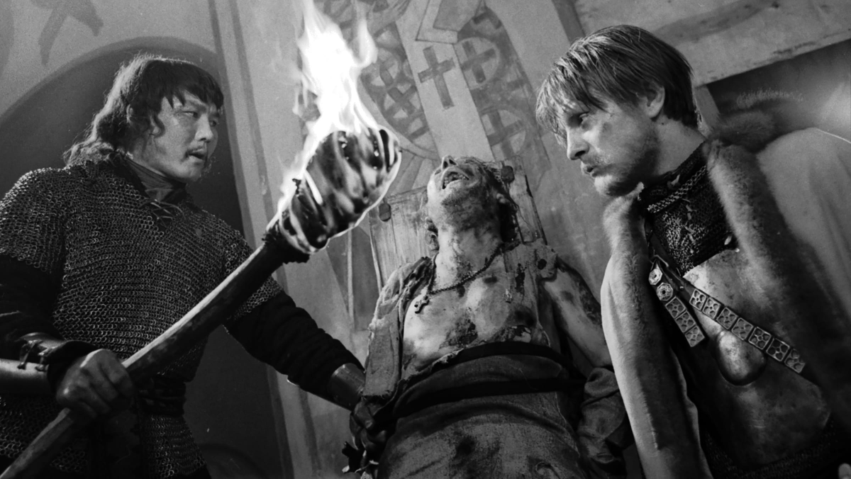 Andrei Rublev dir. Andrei Tarkovsky (1966)- Making art under the yolk of fascism in 15th century medieval Russia. Dreamy, deliberately paced and ruminative, obviously.