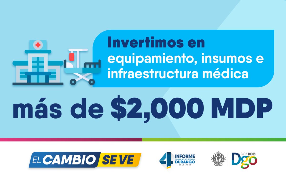 SSDurango's tweet photo. #ConAispuro inversiones históricas para el beneficio de la población duranguense. #ElCambioSeVe https://t.co/KGCqwzgpvC