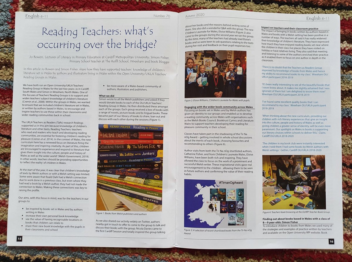 jonnybid's tweet photo. So many reasons to join @The_UKLA or @EnglishAssoc, including the fantastic English 4-11 magazine. Some great articles in this issue by @Jo_Bowers @lamerch and @juliedoyleRR21 amongst others, as well as a fascinating interview with @OnjaliRauf. https://t.co/0D8BokLuR7