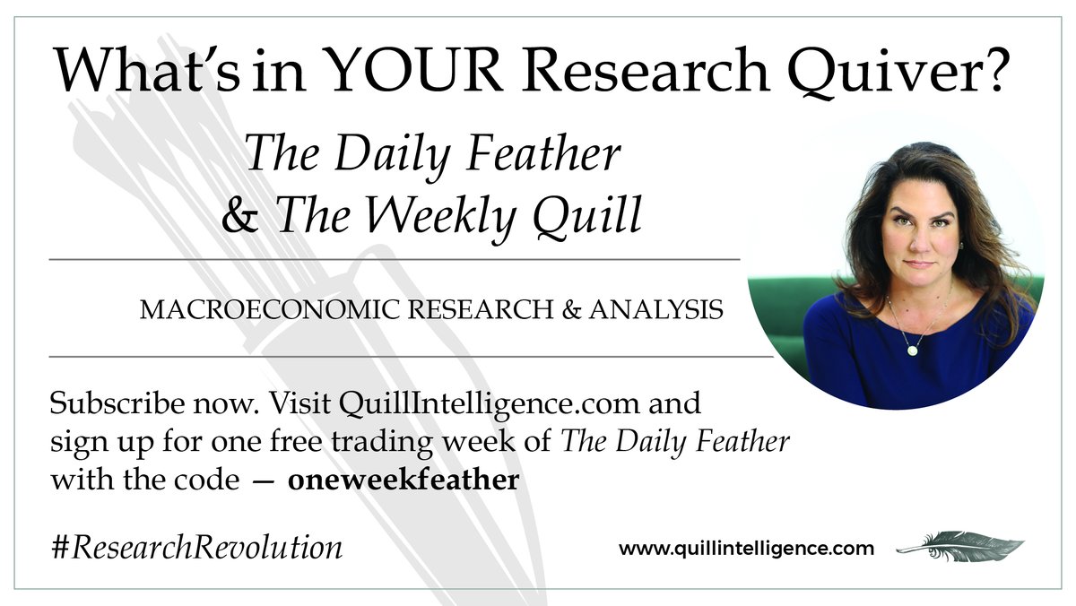 DiMartinoBooth's tweet photo. What’s in YOUR Research Quiver? The Daily Feather & The Weekly Quill — Macroeconomic Research & Analysis Visit https://t.co/uvJlMzceAg and sign up for one free trading week of The Daily Feather with the code — oneweekfeather #ResearchRevolution #QuillIntel DiMartinoBooth https://t.co/jHpsKjXpnG