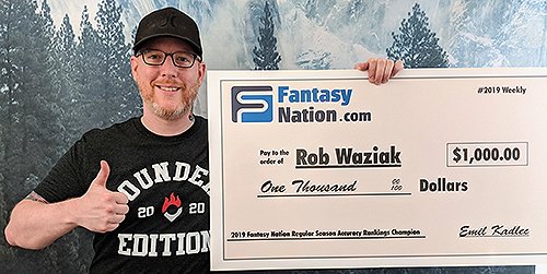 fantasynation's tweet photo. The Fantasy Nation Accuracy Rankings invites you to compete for over $2,000 in awards.
Enter your draft rankings and first-weeks weekly rankings at:

https://t.co/REsQTXr9rL

Draft rankings finalize on Thursday, September 10 at 8:20 pm ET.
Questions at 505-293-0509 (Land) https://t.co/8YRgcz9SoZ