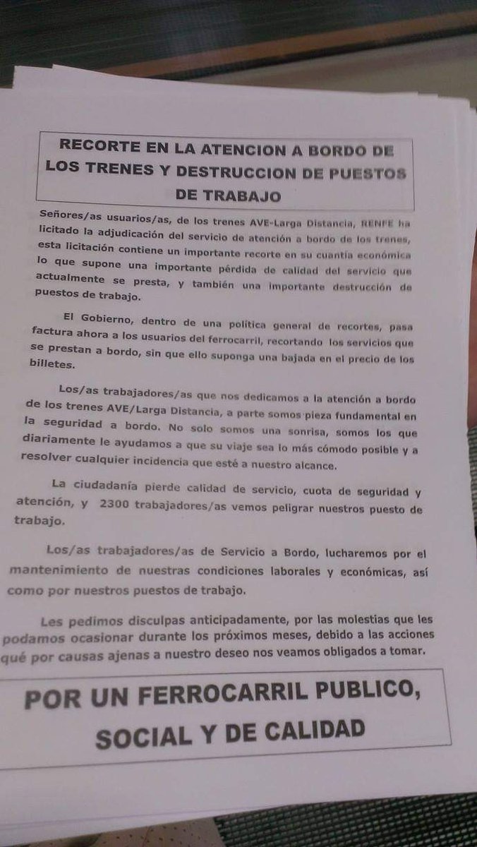 dianaCazadora78's tweet photo. Esto es de hace  📆 7años, licitación 2013,hoy sumamos la incertidumbre de una nueva licitación al parón de actividad como consecuencia de la pandemia.2️⃣0️⃣0️⃣0️⃣🚆Trabajadorxs demandamos una solución y garantía d futuro🆘
@afectadosxrenfe @EFEnoticias
@mitmagob 
#tripulantesenerte https://t.co/p8WJszTFX0