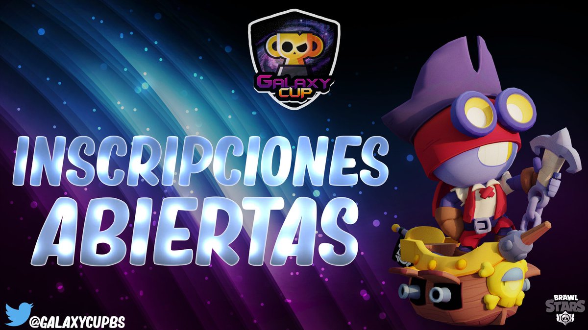 #BrawlStars | #GalaxyCupBS 

3ra edición de Galaxy Cup 💫
Requisitos: 
💫 Dar Favorito y RT a esta publicación 
💫 Etiquetar a 3 equipos 
💫 Conseguir 5 RT's 
💫 Seguir a @GalaxyCupBS 
💫 Seguir a @Julio_Mat99 
💫 Seguir a <a href="/IsmaelCoTra/">Ismael Cota Trasviña</a> 

Al completar los requisitos enviar MD 📩