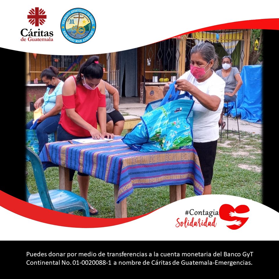 caritas_gt's tweet photo. #ContagiaSolidaridad ❤️
Con alegría comunicamos que entregamos 918 raciones de alimentos #RíoDulce #Isabal. Agradecemos la donación de: @PriceSmart , personas particulares y el apoyo de Vicariato Apostolico de Isabal para la distribución de esos kits;
#CáritasUnidasCovid19 https://t.co/4cW79MVnKZ