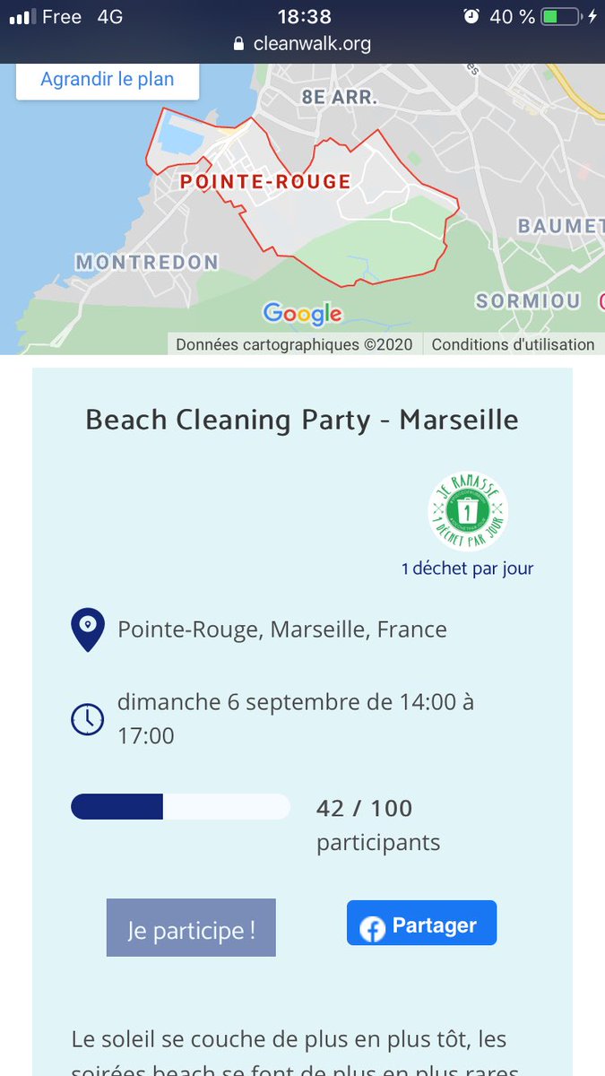 sailing_green's tweet photo. @Cleanwalk_org @_stachka_ @1PieceOfRubbish J’y ai cru! Dès que je me connecte le bouton n’est plus cliquable 😭 https://t.co/mUnO8eWvJl