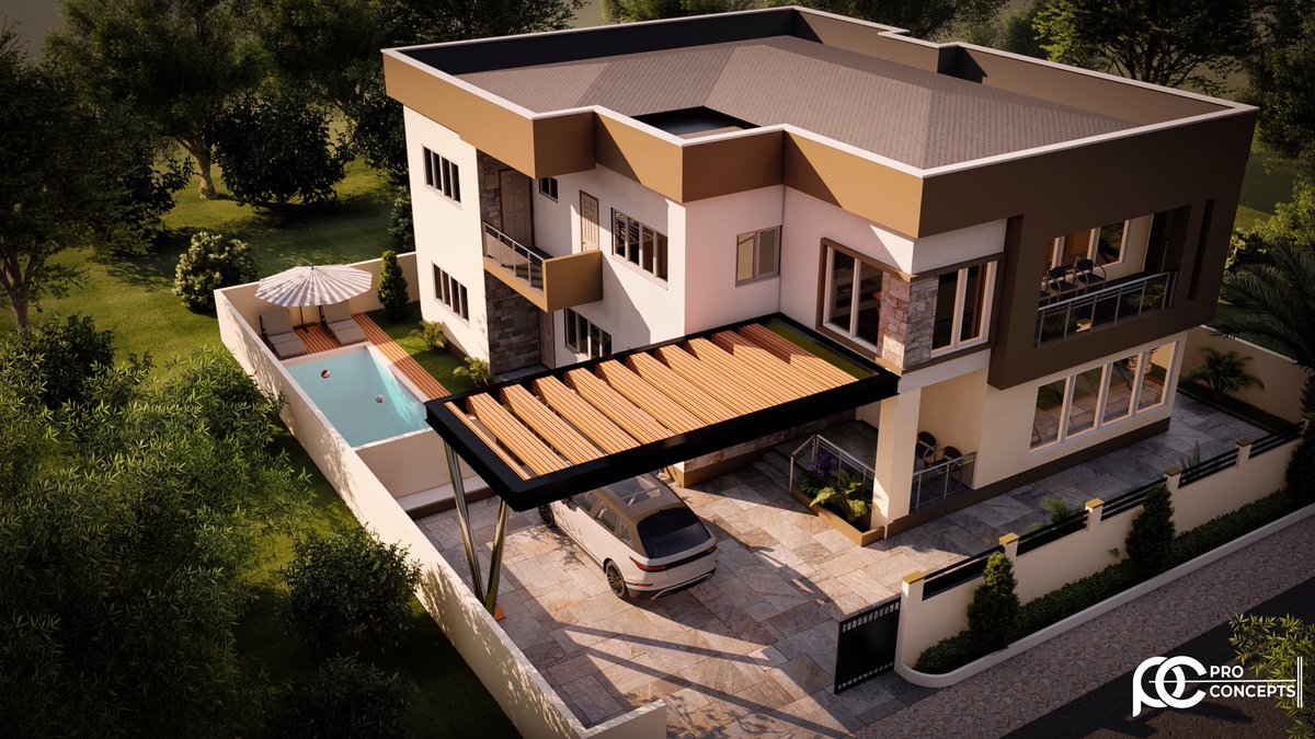 Proconcepts2's tweet photo. •A proposed 5-bedroom residential design
📍Kwabenya. https://t.co/UJt8j8iRxA