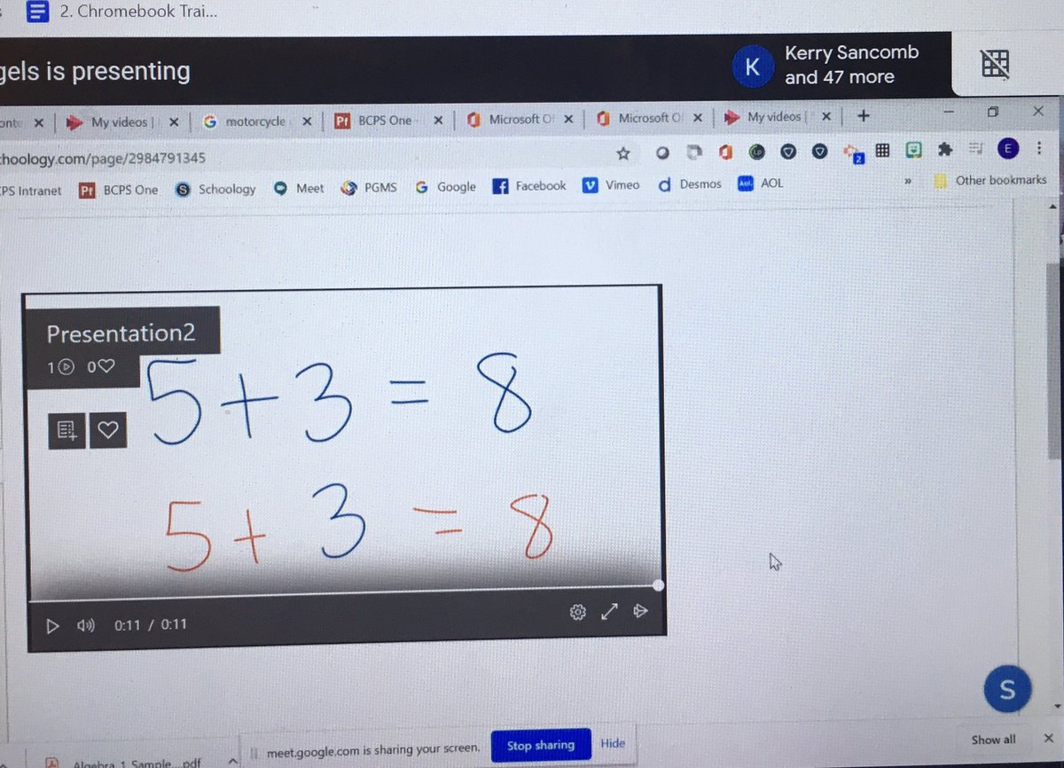 svohrer's tweet photo. @emangels963 rocking how to make embedded videos for PSD!  Kudos!  @BaltCoPS @BCPSMATH @MariaEverett82 @TamRud28 @megpshay https://t.co/DVMj7JELzb