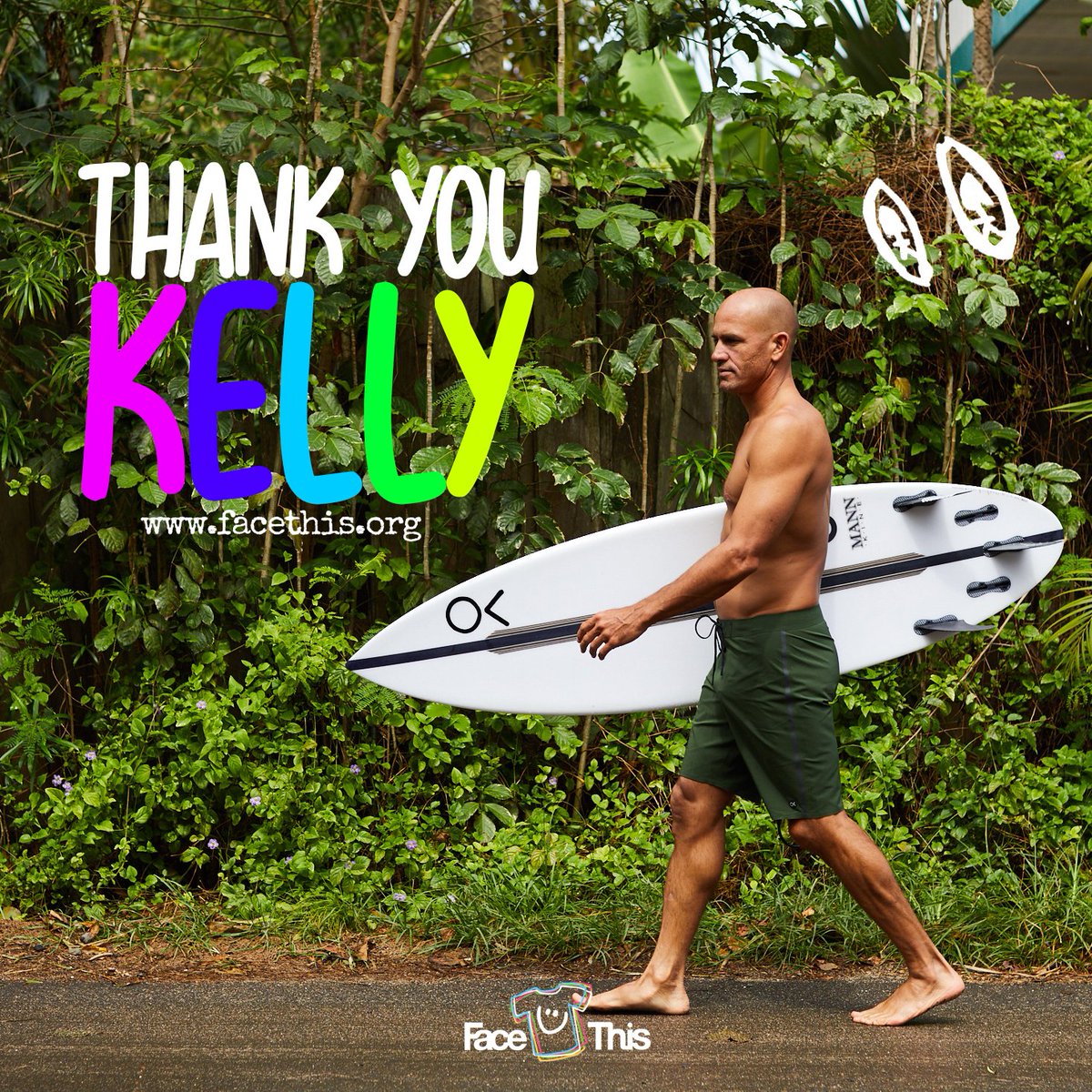FaceThisTshirts's tweet photo. So stoked the Kelly Slater Foundation just donated to our charity to support Indonesian surfer girl Gia (12)! We're now one step closer in getting Gia's school renovated after it was badly affected by the earthquakes of 2018. Thank you @kellyslater 📸: Ryan Foley/@outerknown_live https://t.co/W3bPouE1DO