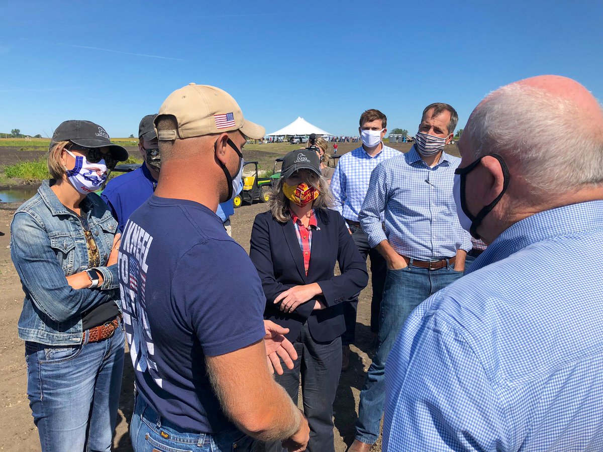KelsiDaniell's tweet photo. NOW: @SenJoniErnst is in Hardin County with @IAGovernor, @MikeNaigIA, and @SecretarySonny touring a wetland site and discussing conservation efforts. #HomegrownWeek https://t.co/Q8lfQNjunz