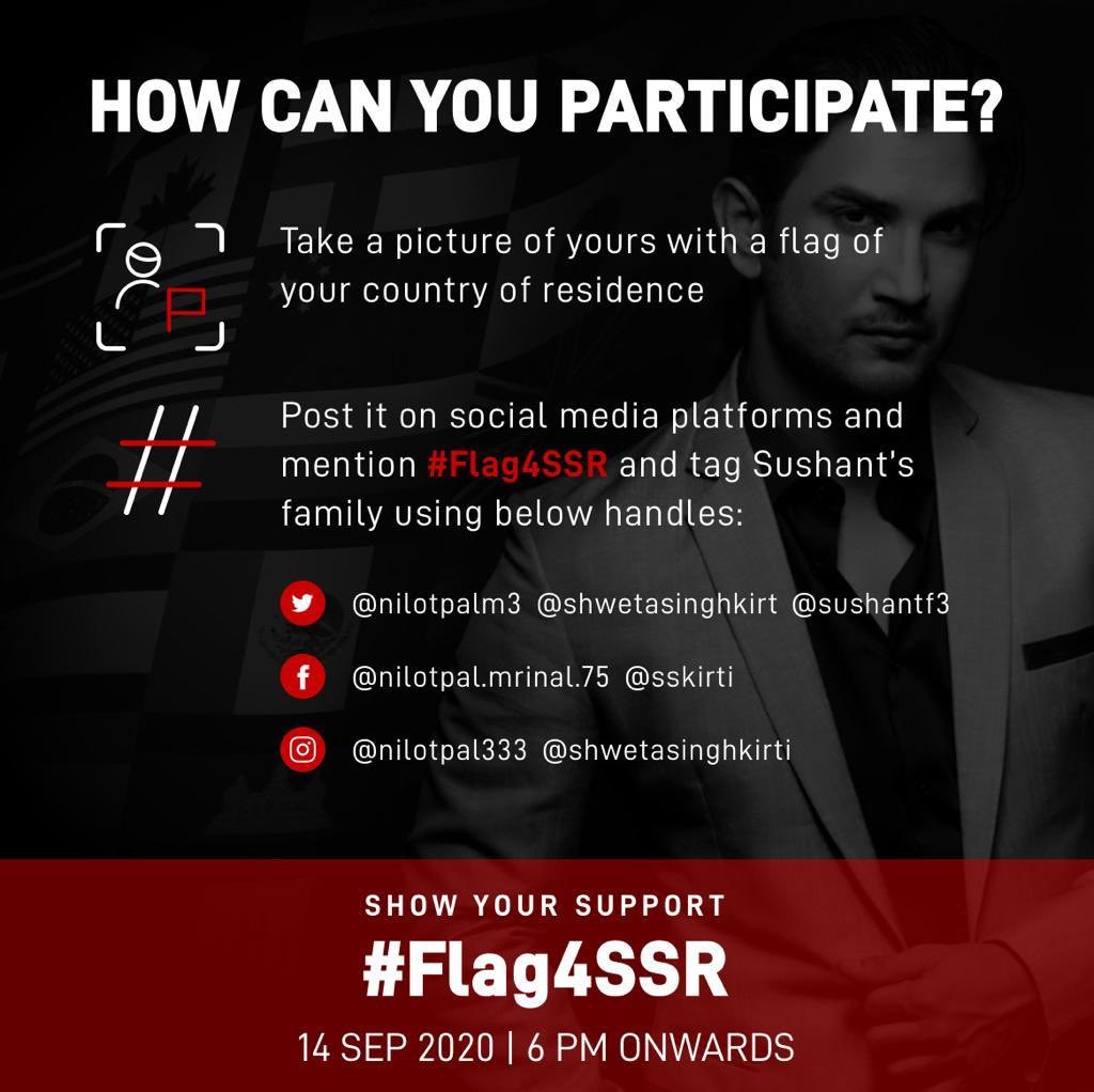 shwetasinghkirt's tweet photo. A Global Wave Has Begun. Justice Will Prevail! All I need is your support! #Flag4SSR 🙏🔱🙏 #JusticeForSushantSinghRajput #CantGagSSRCoverage #CantBlockSSRJustice https://t.co/GwcaT4HgK2