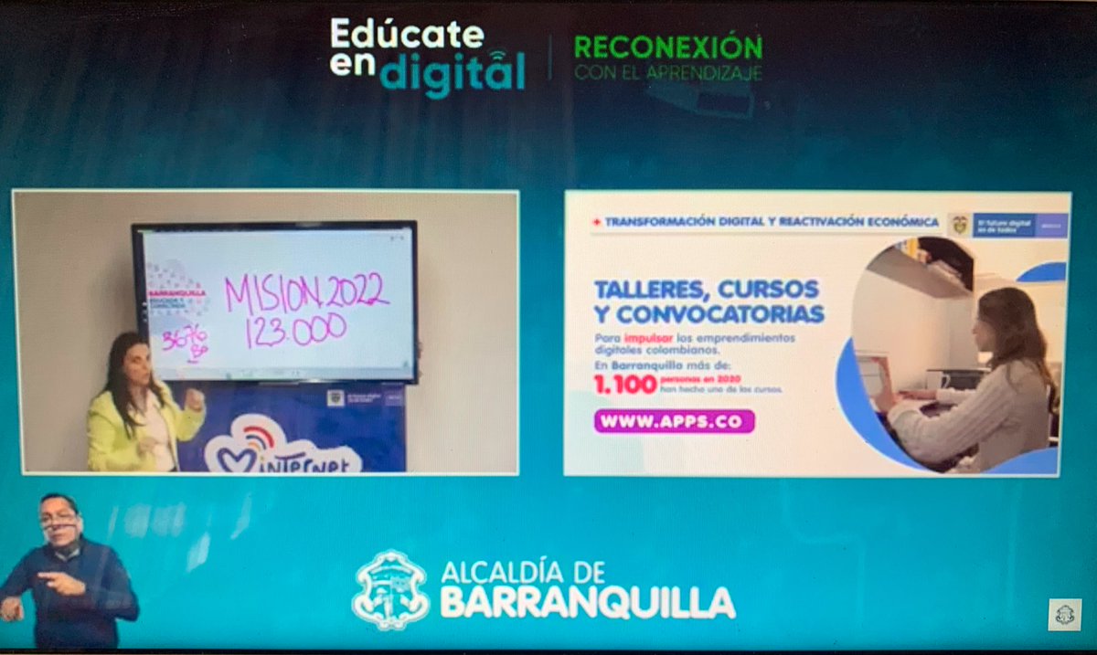 laurapgonzalezm's tweet photo. @karenabudi @jaimepumarejo @SecEducacionBAQ @BibianaRinconL @tigocolombia @marcelocataldo @fundacionTef @MonicaHdezD Gracias Ministra @karenabudi por presentar la oferta de @Ministerio_TIC a los estudiantes y docentes de Barranquilla en el Foro #EdúcateEnDigital Su apoyo ha sido muy valioso. 👏🏼👏🏼👏🏼 https://t.co/pahod9NrYD