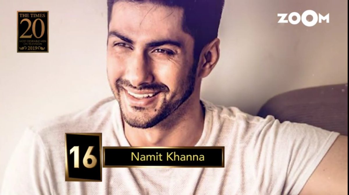 TeamNamitK29's tweet photo. @namitter29 at no 16th in the list of, Times 20 most desirable men on TV 2019. #NamitKhanna https://t.co/96TXMJJ702
