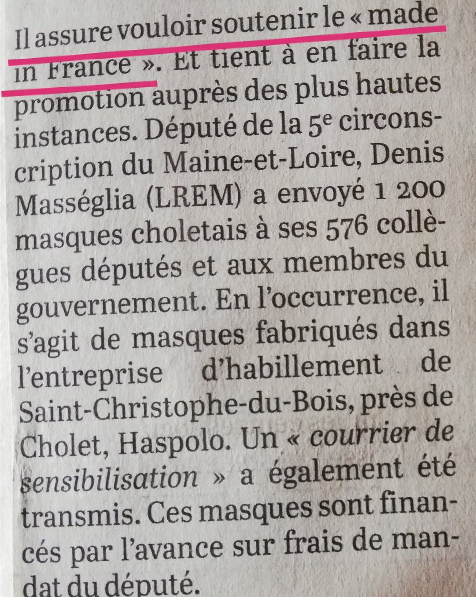 2 millions de 😷 s'ils ne sont pas de production française 🇨🇵 
entendrons nous  hurler les 2 lourdingues de #CholetAutrement
#Annette👩🏻‍🦱
#DemainCholet
#Jono😬
dépité #Masséglia🤓 ils viennent d'où 
#ModeGrandOuest la macronie vous a sollicité ?
#circo4905 
@choletagglo
#masques 😷