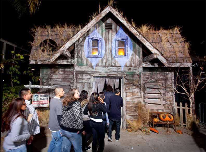 john_murdy's tweet photo. “Welcome to my Nightmare...I think you’re going to like it...” The facade for the maze was Steven from WTMN’s home which I saw as a abandoned haunted house. I wanted to use Alice’s trademark eyes as a reoccurring theme in the maze. The realtor sign is Alice’s high school photo. https://t.co/sXkXQfCnK6