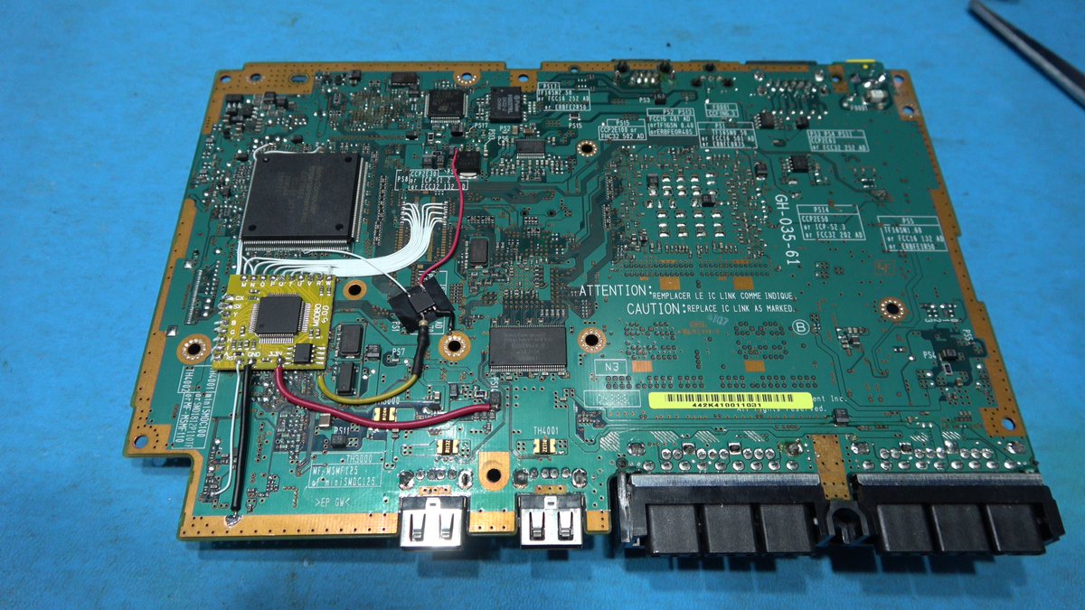 Four_X_2K3's tweet photo. I've just finished Chipping the #PlayStation 2 Slim, The SCPH-70003 model I repaired, It's now fitted with a #Modbo 5.0 and Laser (Burnout) Fix mod. Like always I've recorded everything, I just need to edit the video over the weekend. I should have a #YouTube video for Monday. https://t.co/bClPpydhi3
