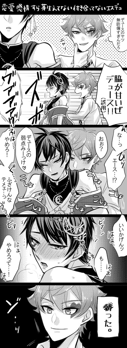 このあと肘で吹っ飛ばされる

※エスデュ未満
#twst_BL 