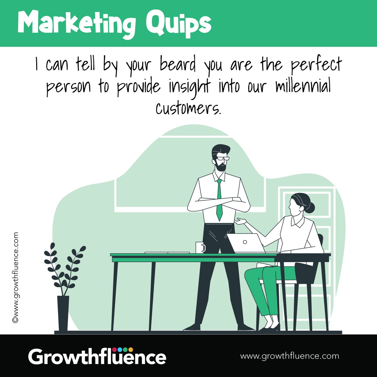 HiGrowthfluence's tweet photo. Most #marketers just make you want to roll your eyes and mutter ok boomer. At #Growthfluence, we are a young team that harnesses the power of youth and the unbridled enthusiasm that comes with it. A company built by #Millennials for millennials that understands the markets! https://t.co/99JkiKmd6k