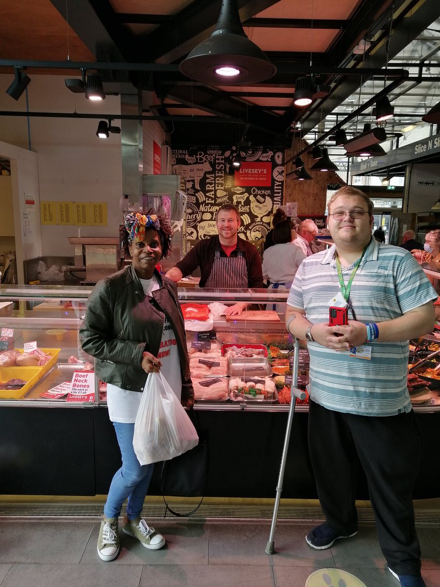 WindrushPreston's tweet photo. Thank you #SamLivesy of #LivesysButchers for the chicken to #WindrushCommunityResponse here @prestonmarkets - Also a big thank you to @CllrDanielDuckworth who picked me up, helped with finding us a venue 4 tomorrow. #soulfood #Windrush #Seniors and the #WiderCommunity.. #retweet https://t.co/rGZyuMKRiU
