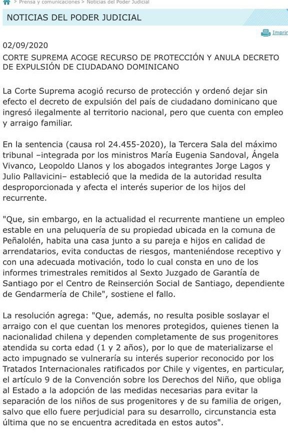 Pedro_Artista's tweet photo. La corte de apelaciones sacó esta "Joya". Anuló decreto de expulsión de un dominicano condenado por tráfico de drogas e ingresado de manera ilegal al país. La excusa? un supuesto "arraigo familiar".

Chile condenado a los dictadores globalistas. https://t.co/rctZtNETJl