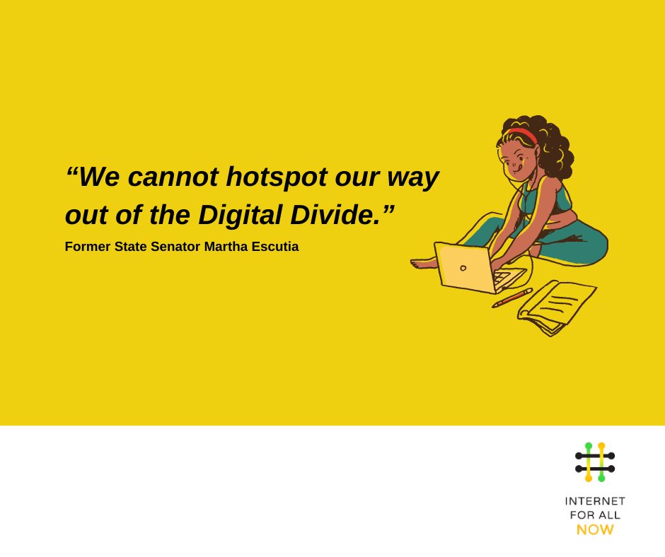 net4allnow's tweet photo. Senator Martha Escutia is right. We need long-term solutions to close the Digital Divide. https://t.co/8Hj0kWc9nW