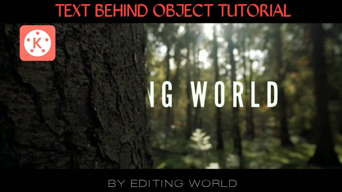EditingWorldYT's tweet image. How to do text Behind Object in Kinemaster
Watch- youtu.be/jalkLwG8WTk
#awesometutorial #kinemastertutorial #tutorial