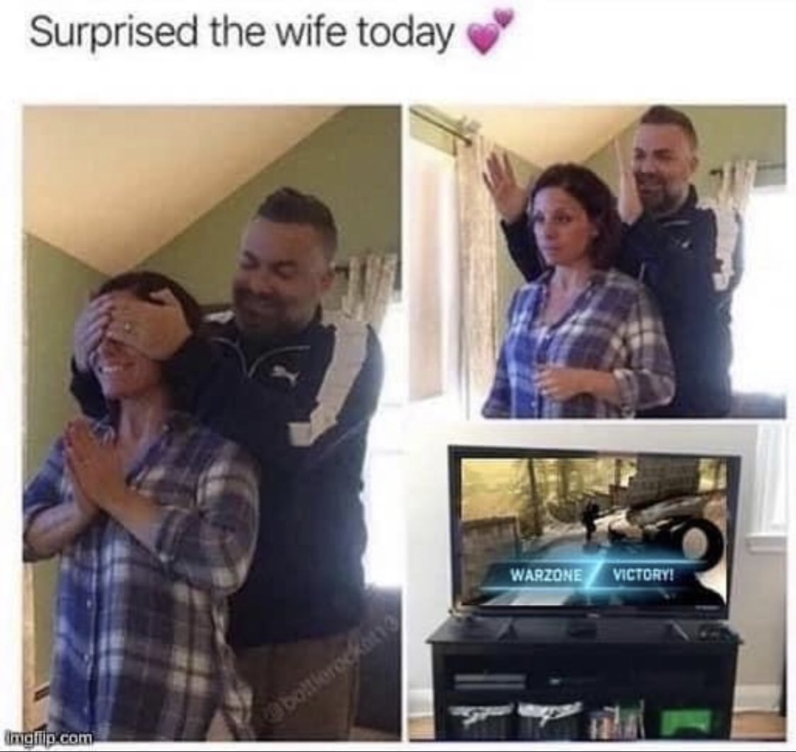 lave_rx's tweet photo. Got her the greatest gift I can offer πππ€·π»ββοΈ #isuckatvideogames #istreamittoo #oof #mywifewouldkillme https://t.co/v2ebUCd1gk