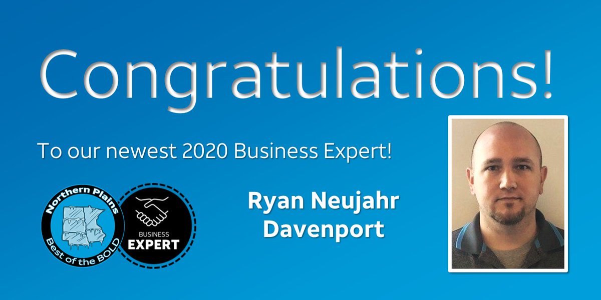 BOLD Northern Plains (@boldnp) on Twitter photo Congratulations to Ryan Neujahr, our latest #BusinessExpert from our Davenport Location! Is your business in the Quad Cities area? Visit Ryan for all your wireless and entertainment needs!
#BizExpert #BoldBiz #CRush2020 #LifeAtATT
@BrianWest_NP <a href="/JakeRedenbaugh/">Jake Redenbaugh</a> Congratulations to Ryan Neujahr, our latest #BusinessExpert from our Davenport Location! Is your business in the Quad Cities area? Visit Ryan for all your wireless and entertainment needs!
#BizExpert #BoldBiz #CRush2020 #LifeAtATT
@BrianWest_NP <a href="/JakeRedenbaugh/">Jake Redenbaugh</a>