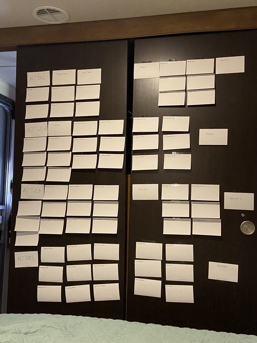 littlest_book's tweet photo. When you’re living in a camper, but need a plot board.  #plotboard #iamplotting #WritingCommunity https://t.co/gyDlTatMtw