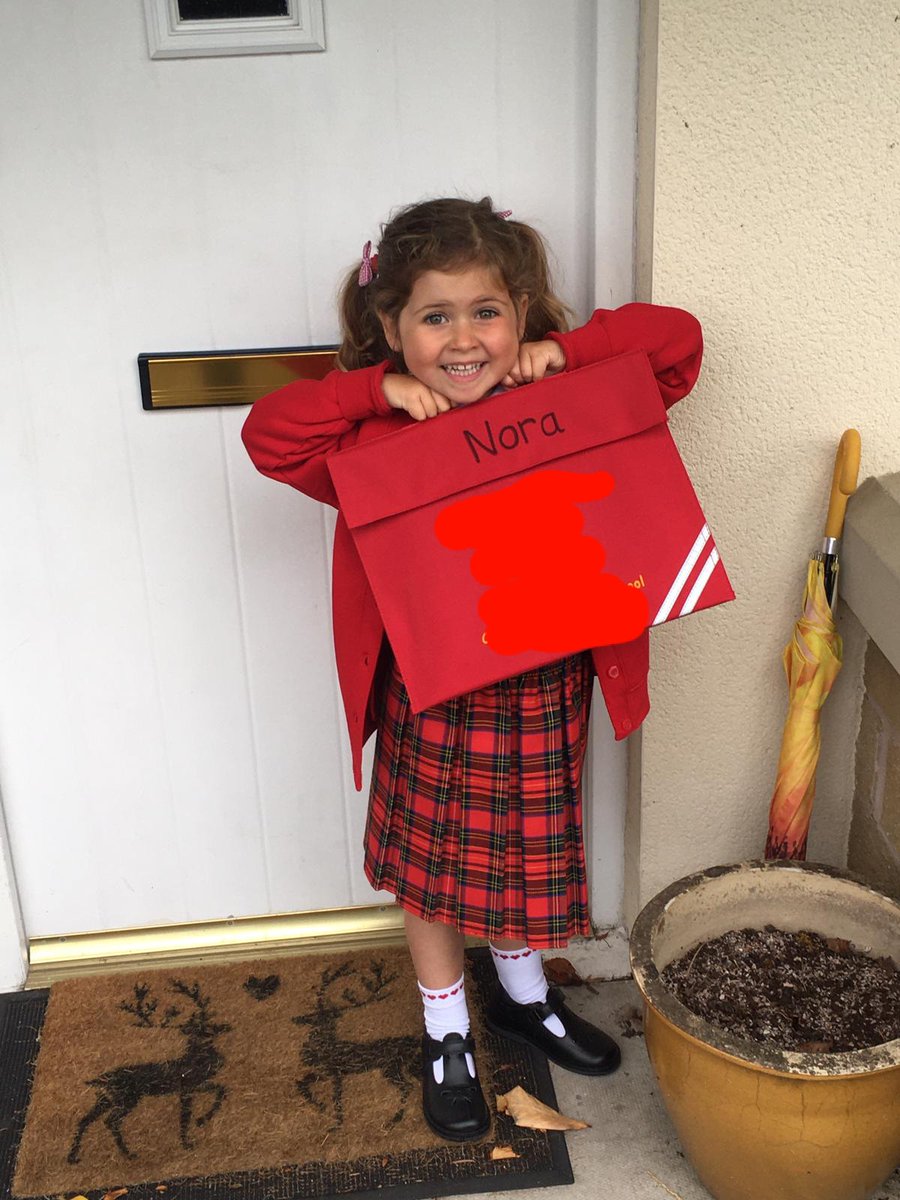 Cryer_Anna's tweet photo. And like that, she's off... #noratheexplorer #firstdayofschool #sorrynotsorry #gonnamissher https://t.co/dOJyq5w0wH