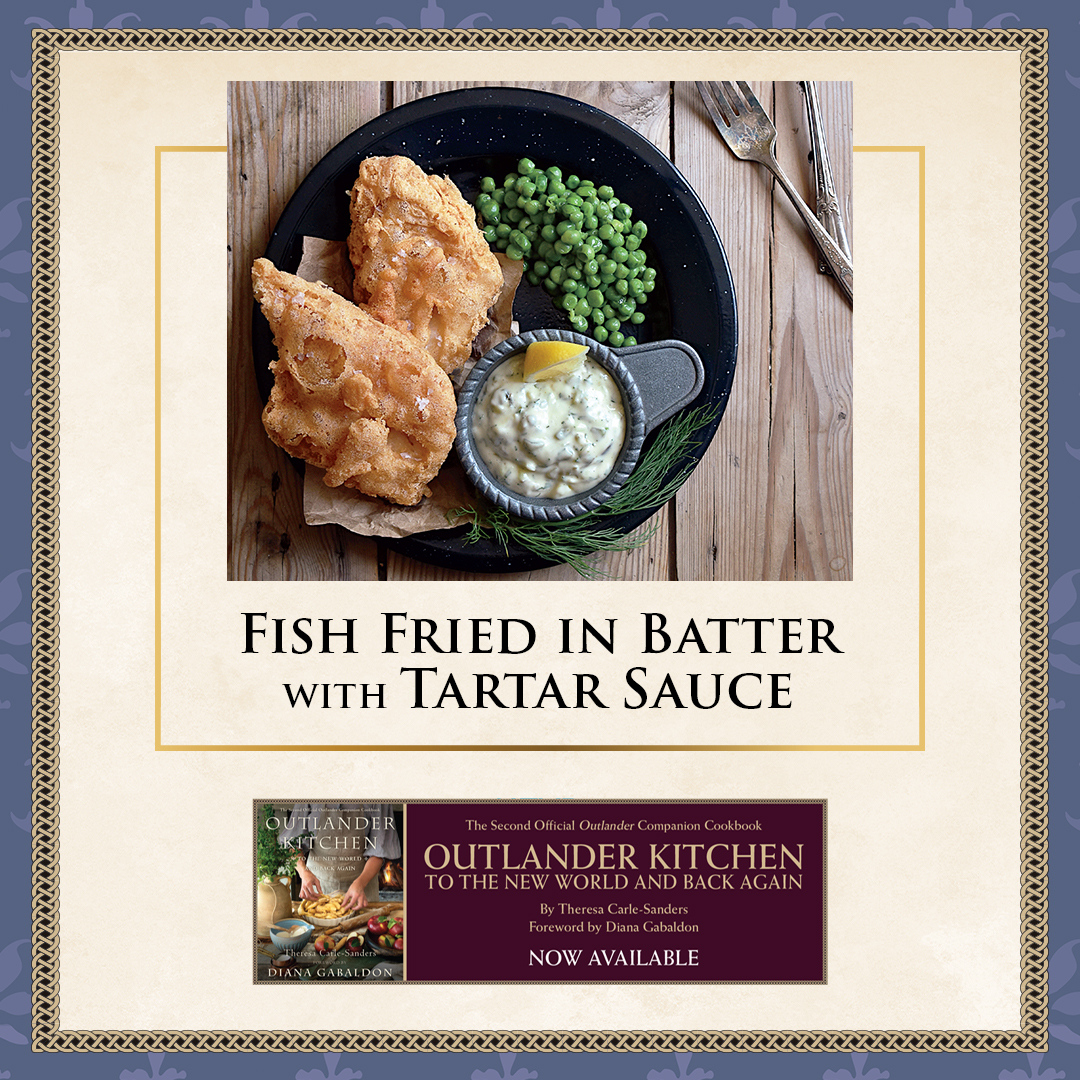 Outlanderclctr's tweet photo. These fish and chips look so tasty! Check out more recipes like this with the latest #OutlanderKitchen, plus find a bonus recipe on the Season 5 Collector's Edition Blu-ray. https://t.co/7LjbQwK5eK https://t.co/r3QOOpBB71
