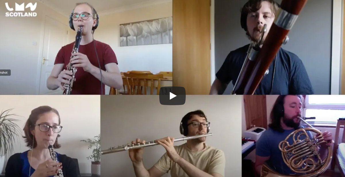 NatGalleriesSco's tweet photo. Earlier this year @prismaticwinds recorded a performance as part of @LiveMusicNowSCO's #TogetheratHome series.
Recorded in five separate homes, the concert involves an eclectic mix of pieces from Handel to Disney’s Moana! ⬇️😊👏
https://t.co/NBOFFQRRrj #ThursdayConcerts 🎷🎺🎼 https://t.co/gzfnm0awwg