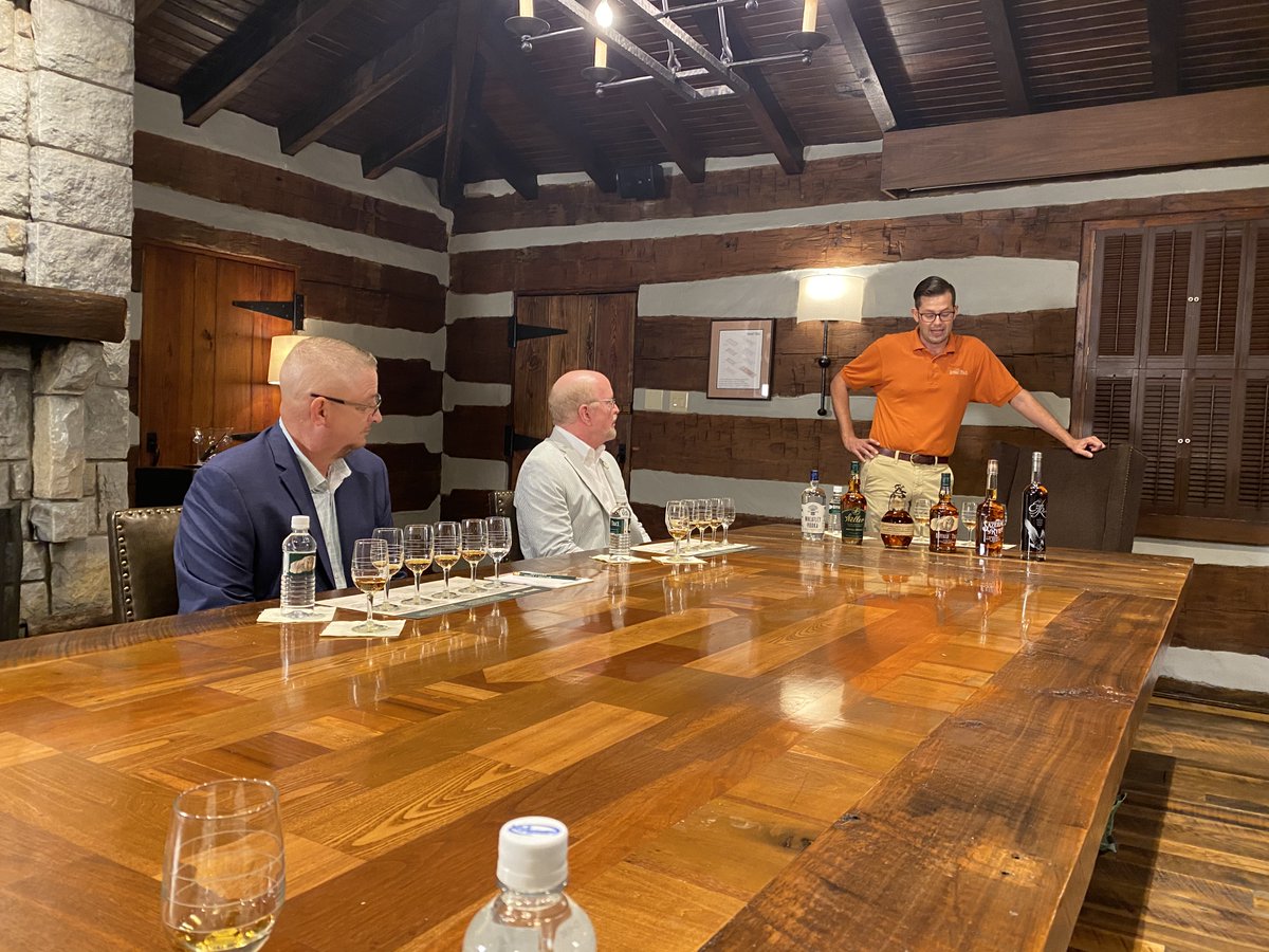 Yesterday at #EDGE2020, the #EDGExperience took #GBEF Founder and Chairman <a href="/DonU9802/">Don Upson</a> and <a href="/fairfaxcounty/">Fairfax County Government 🇺🇸</a> #CISCO Mike Dent to Harlem Wheatley’s private tasting room <a href="/BuffaloTrace/">Buffalo Trace</a>. Those in physical attendance enjoyed a BT tasting, and those virtually joined in for happy hour!