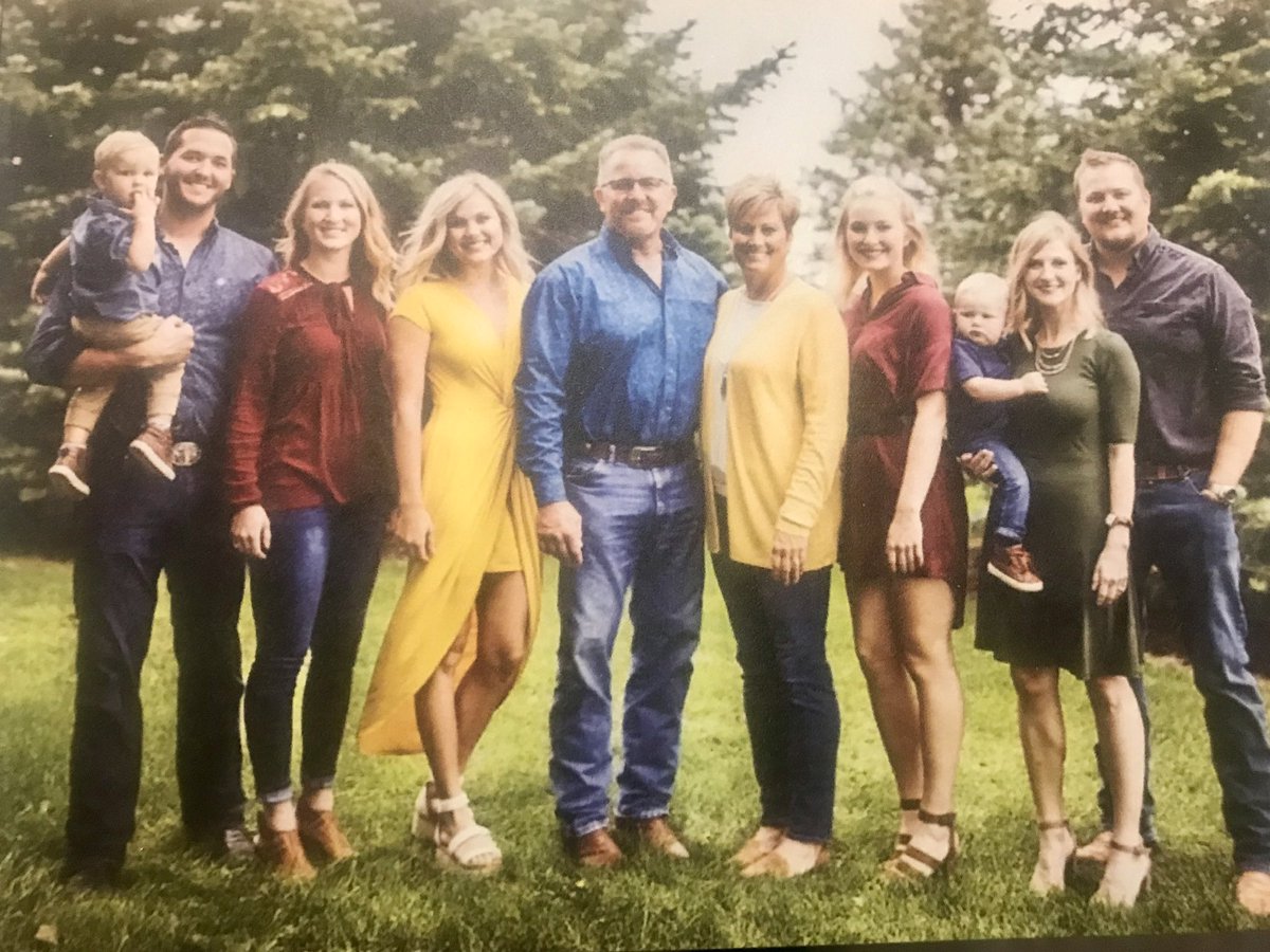 Big_A32_Trojan's tweet photo. @TheWittyFarmer @RoxanneRaeAnd &amp; my First Farm Family Photo with our Grandsons Axel John &amp; John Wayne &amp; the whole family! #FPVX https://t.co/rIOjn67ZCn