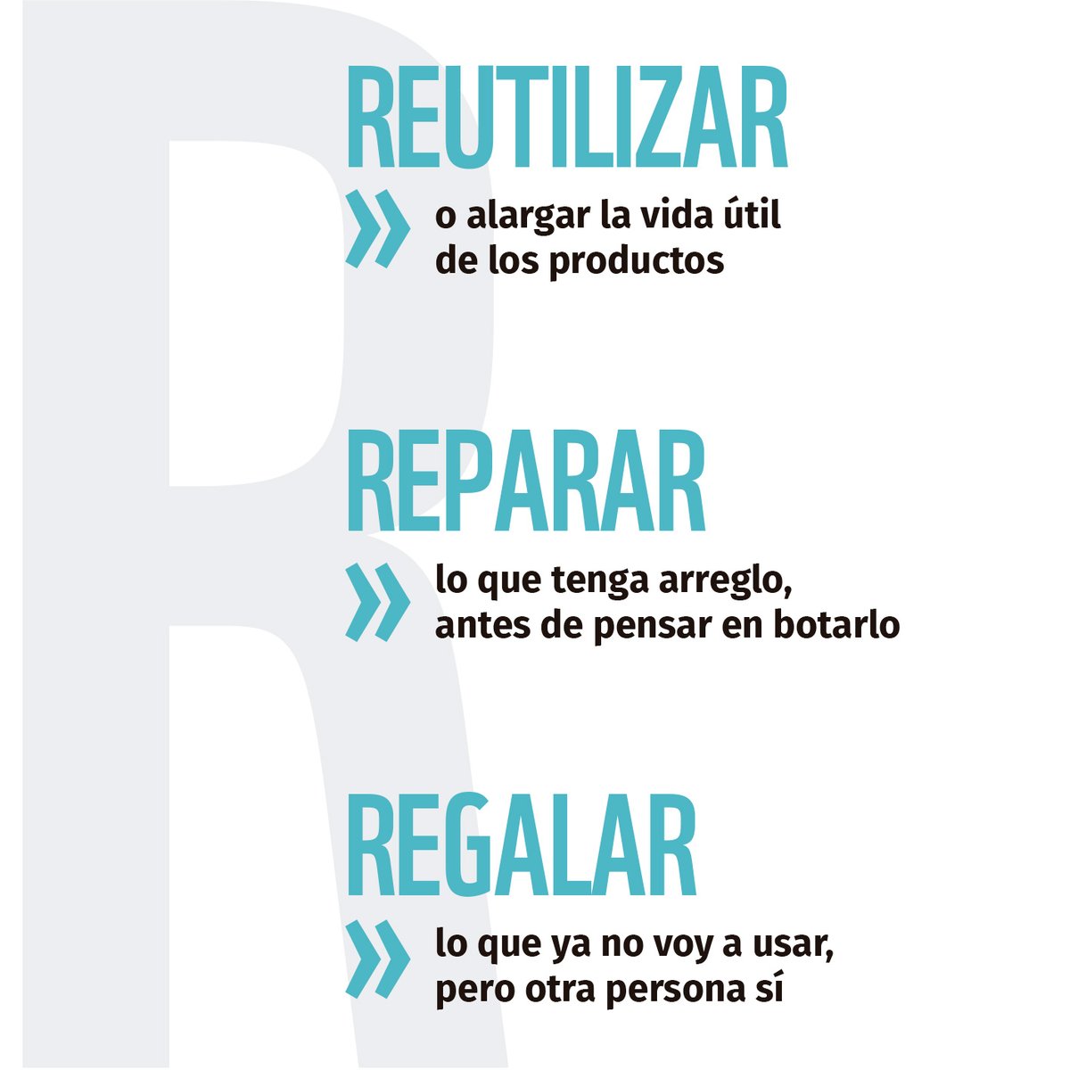 LaAgendadelMar's tweet photo. Reduce, reutiliza, repara, regala, recicla y reflexiona ♻️
¡Las #erres de los residuos! https://t.co/wJxGQ5PFPL