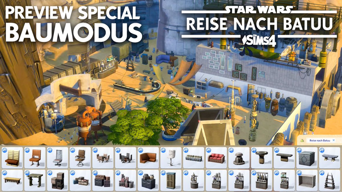 SimFans's tweet photo. So viele Objekte gab es in bisher keinem Gameplay Pack! https://t.co/6XoqB1tuiq #BuildBuy #Debug presented by #EAGameChangers #Sims4 #DieSims4 #TheSims4 #Sims #DieSims #TheSims #ts4 #simstagram @thesims #showusyourbuilds #starwars https://t.co/qEoG0zSyKs