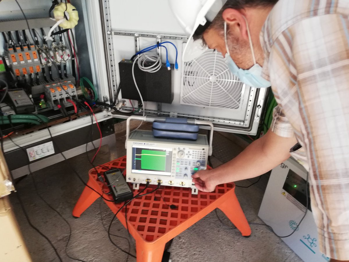 rgallartf's tweet photo. Another hard but useful day working on @RESOLvD pilot testing the PED from @CITCEA_UPC, integration RTU signals and supervising PQM from @ComSensus. Today we have validat sincronization between PED and electrical DSO grid https://t.co/NRi2MqpndQ
