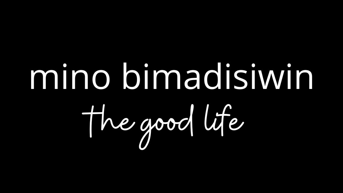 mino bimadisiwin means the good life in the ininew / swampy cree language / we are a brand made with love from @northendmc & @AngieLTweets 💝