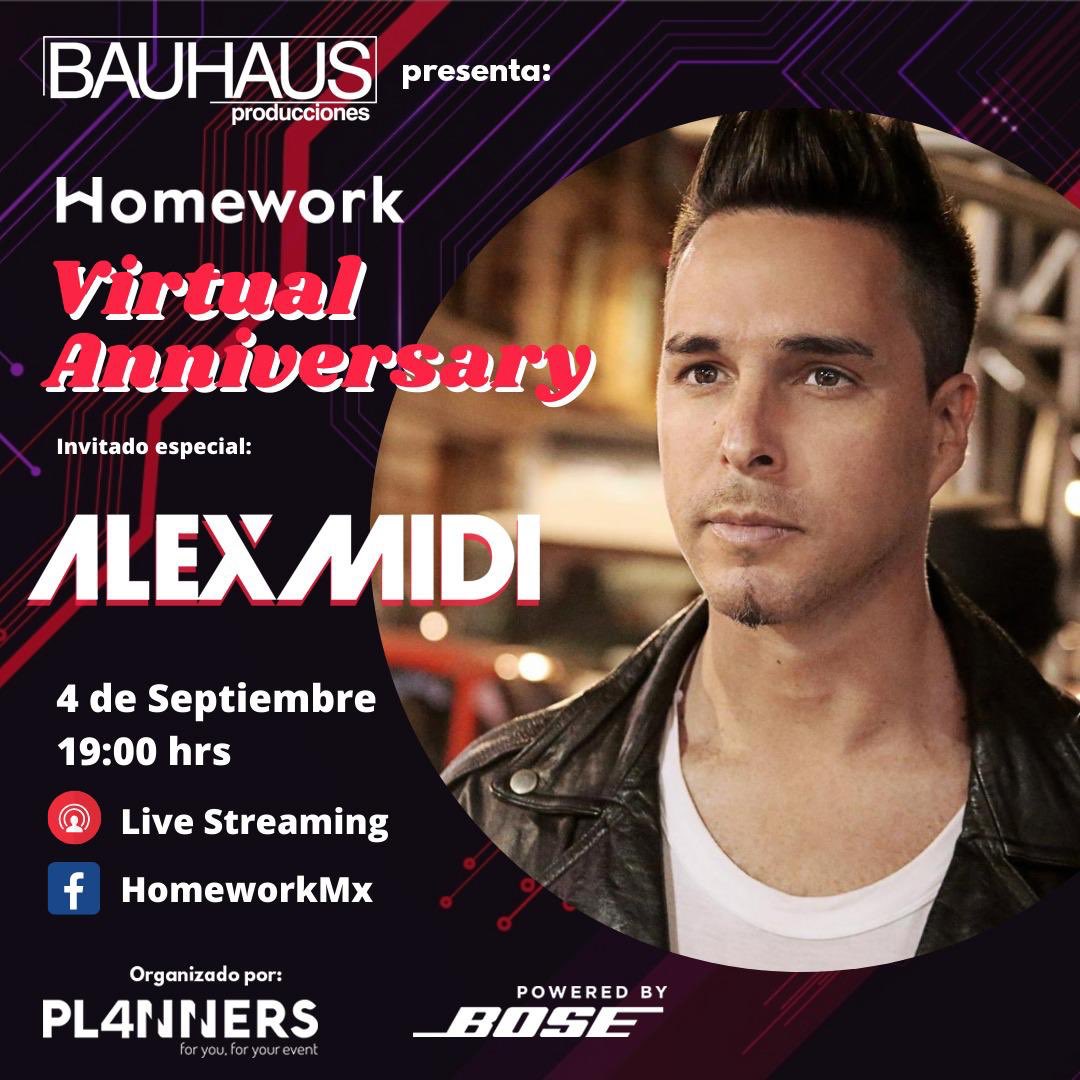 Mañana Viernes un set especial en un lugar aún más especial. La terraza de <a href="/Homework_MX/">Homework Future of Work</a> en su #VirtualAniversary 👌🏼🥳😎

7pm a través de su fb page (facebook/homeworkmx)