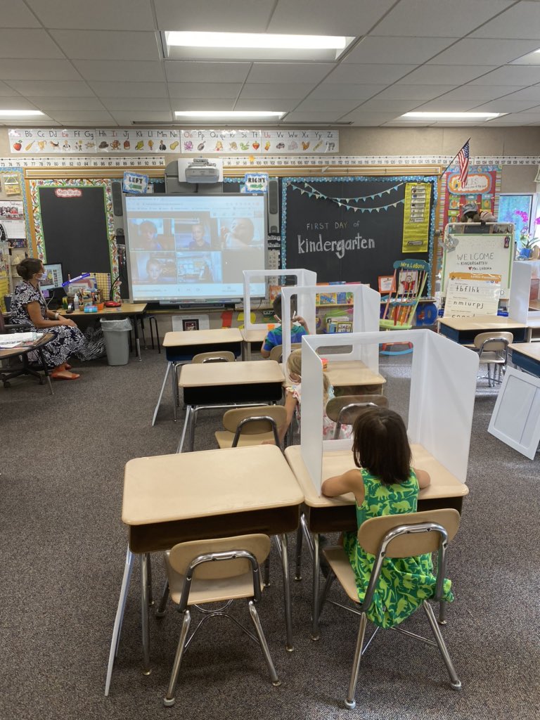 AnneUberti's tweet photo. Today was an amazing day!  Incredibly proud of #NewtownPS teachers for stepping up to the plate and doing what’s best for kids.  Lots of smile, both in-person and remote 😊. And thanks to our parents, too, who have been so supportive and patient. Together we make a great team! https://t.co/zJcBBkbEzI
