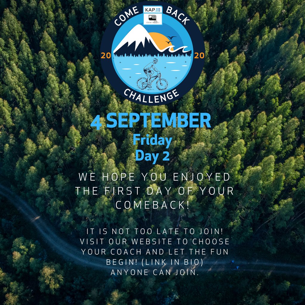 _sani2c's tweet photo. How did you find yesterdays session? Signed up for our #Comebackchallenge yet?
If not, hit the link in our bio for all of the details!
Swipe right for tomorrow sessions👉🏽
#morethanaride #rideofyourlife #combacktime https://t.co/d9ETy3DgmY