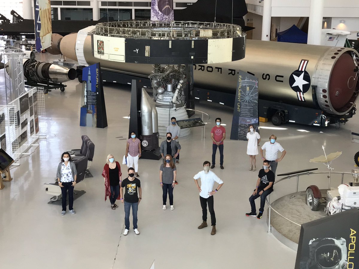 Commit2Safety's tweet image. These are the fearless leaders who are paving the way towards safer highways. Our leadership offsite under the Saturn V instrument module to get inspired and stay focussed.