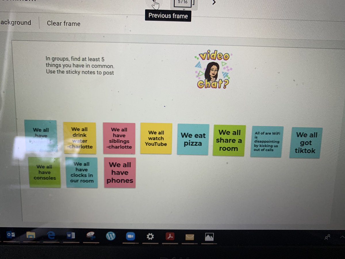 MrsCullenFHE's tweet photo. Some highlights from our first week: creating our virtual lockers, morning meeting, team building, &amp; our class photo. This is such an amazing group of 5th graders! 💙@FernHillES https://t.co/LvuSEZJ3fq
