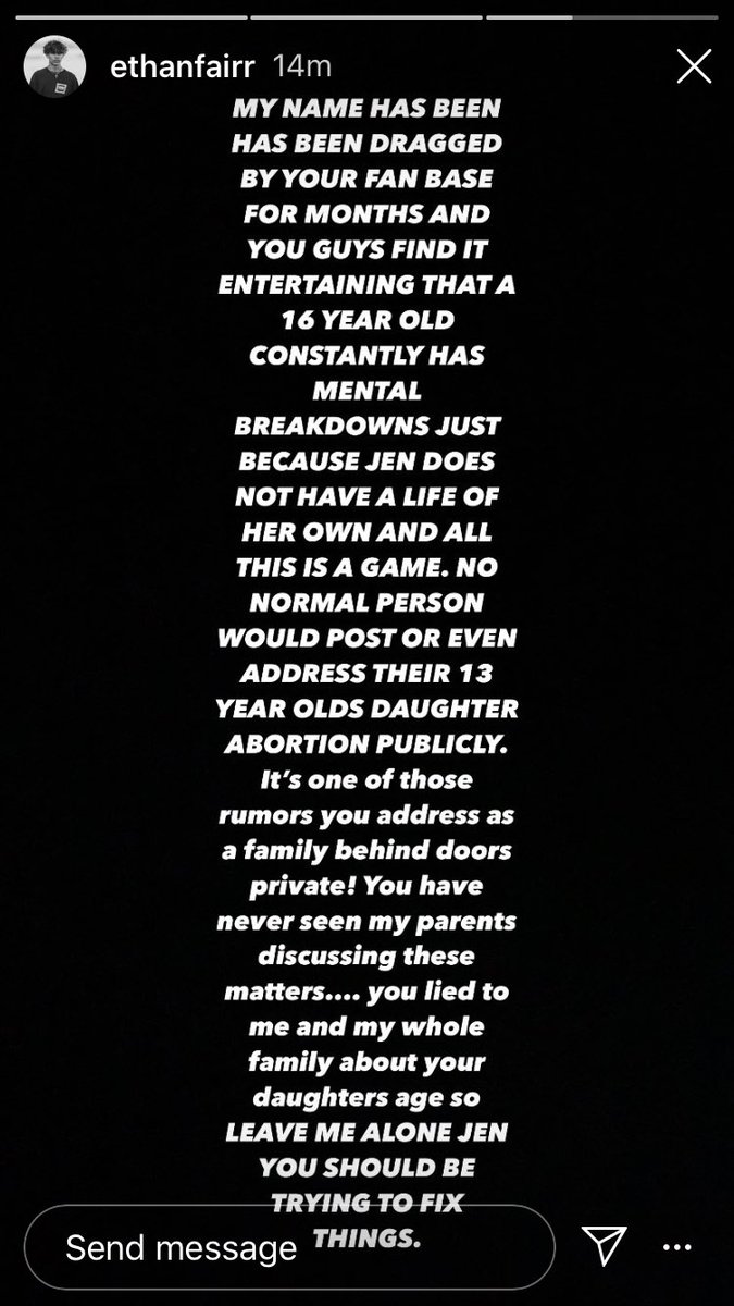 m3ssycult's tweet photo. #ethanfair has a few words about #jenarch , #daniellecohn and #mikeytua https://t.co/YuW8jQ90PU