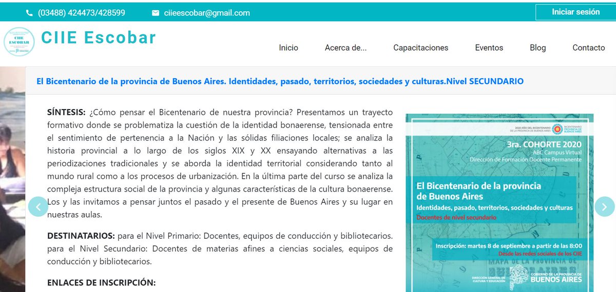 CiieEscobar's tweet photo. 📢CURSOS VIRTUALES CAMPUS acb 
#Gratuitos #conPuntaje 
En el sitio del CIIE Escobar se encuentra disponible toda la oferta con los enlaces para la inscripción que comienza el 8 de septiembre a las 8 hs 👇
https://t.co/cY0H1LWhcp https://t.co/mRmYHnefUO